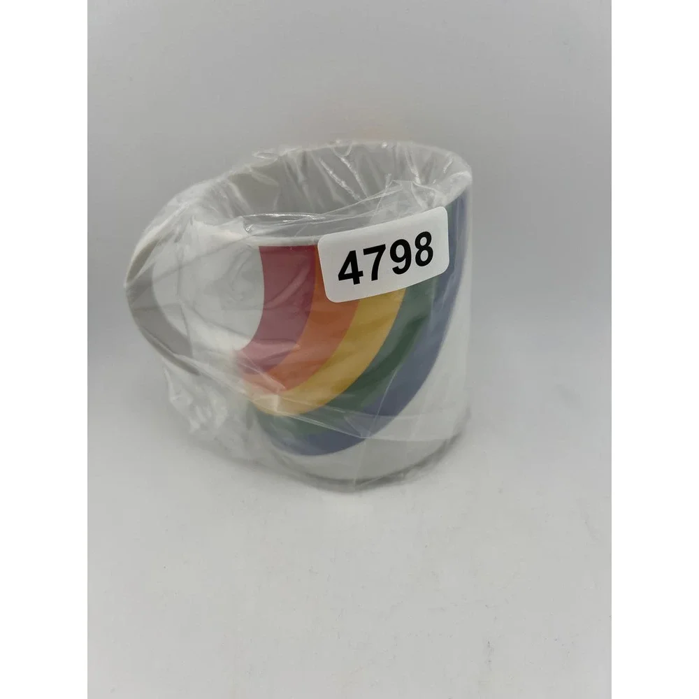 Rainbow‎ Coffee Cup Mug Vintage 1984 Classic Nostalgia